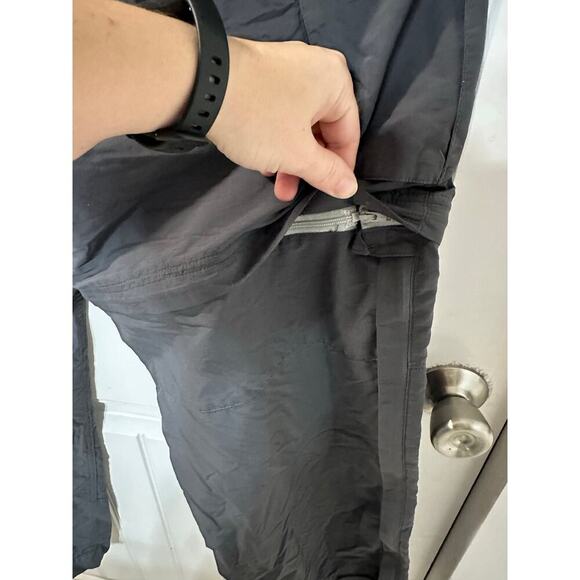 REI Outdoor Hiking Adjustable Cargo Pants Women 16 Petite Travel Convertible Zip - Picture 8 of 16